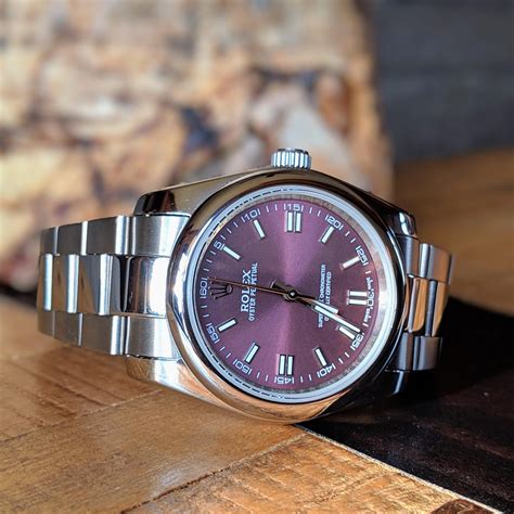 rolex 36mm red grape|rolex oyster perpetual 36 116000.